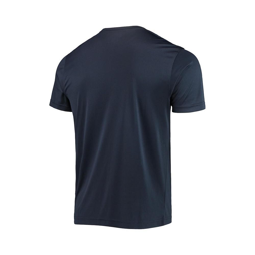 Men's Navy Syracuse Orange Wordmark Slash T-shirt商品第4张图片规格展示