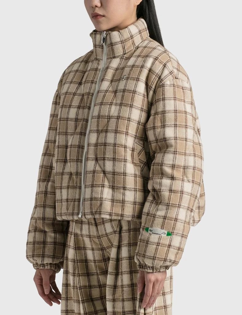 商品Kijun|PLAID CHECK PUFFER JACKET,价格¥1932,第2张图片详细描述