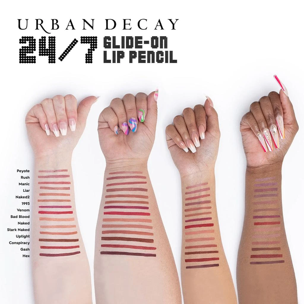 商品Urban Decay|24/7 Glide-On Waterproof Lip Liner,价格¥196,第5张图片详细描述