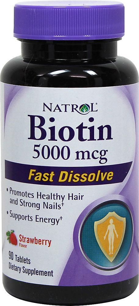 商品Natrol|Natrol Biotin 5000 mcg 90  Tablets,价格¥54,第1张图片