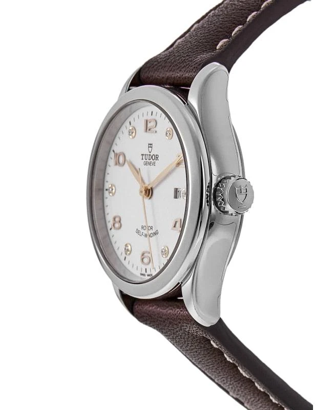 商品Tudor|Tudor 1926 28mm White Diamond Dial Leather Strap Women's Watch M91350-0014,价格¥16336,第3张图片详细描述