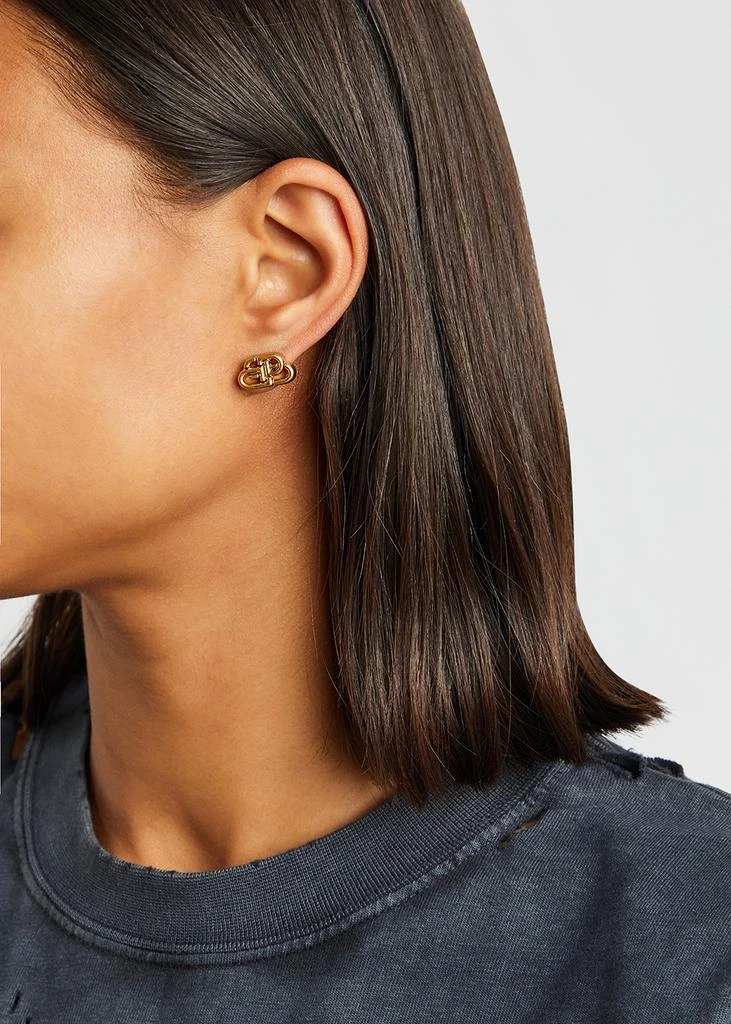 商品Balenciaga|BB XS gold-tone stud earrings,价格¥2666,第2张图片详细描述