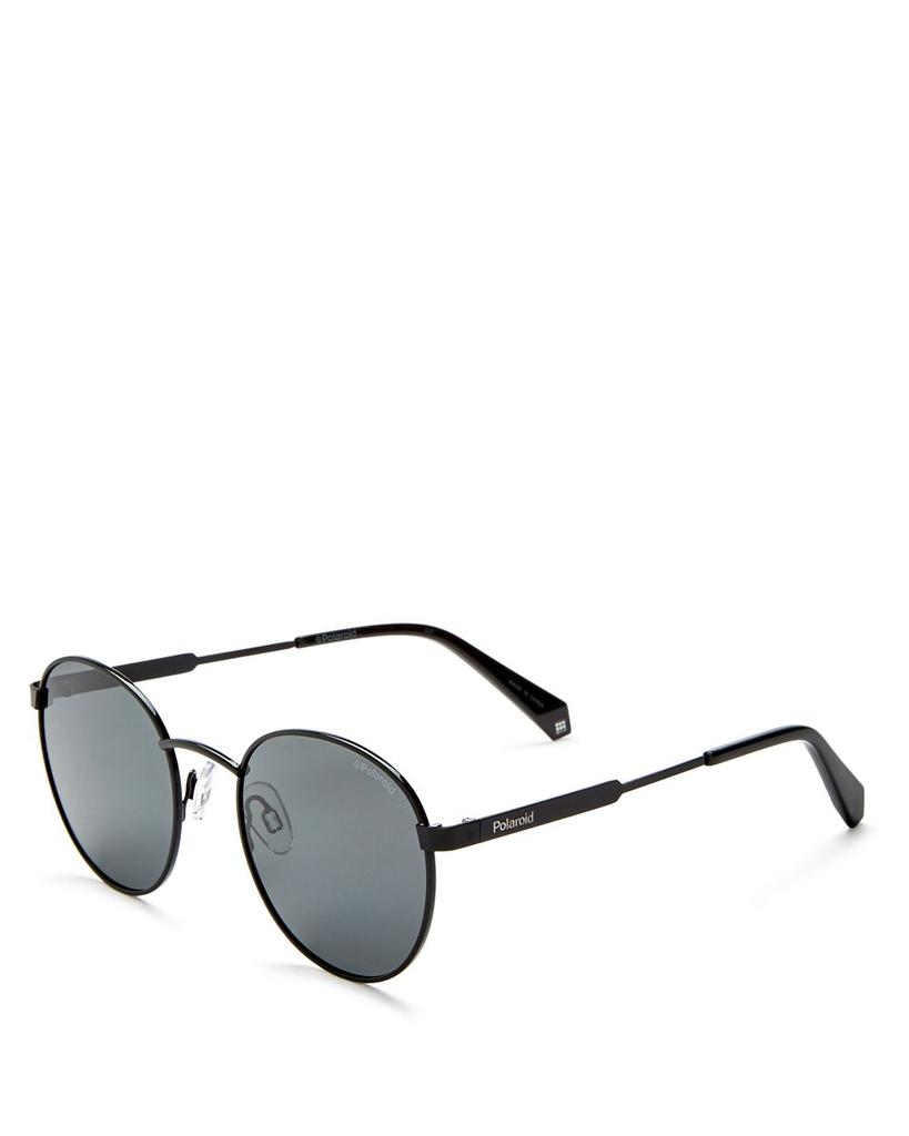 Men's Polarized Round Sunglasses, 50mm商品第3张图片规格展示