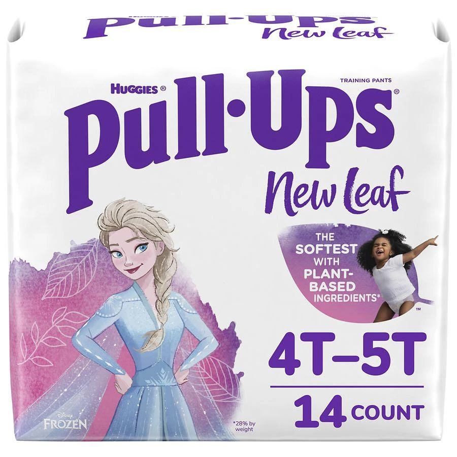 商品Huggies Pull-Ups New Leaf|New Leaf Girls' Disney Frozen Potty Training Pants 4T-5T,价格¥83,第1张图片