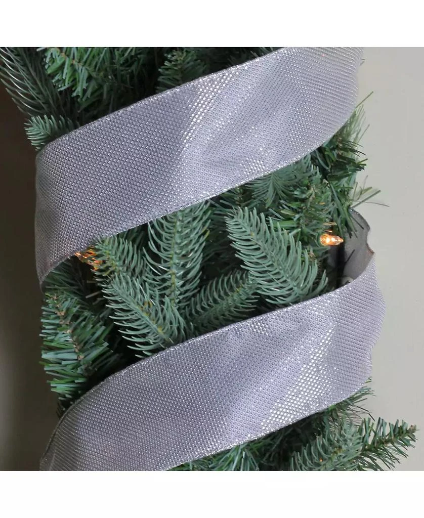 商品Northlight|Pack of 12 Simply Gray Burlap Wired Christmas Craft Ribbon Spools - 2.5" x 120 Yards Total,价格¥808,第2张图片详细描述