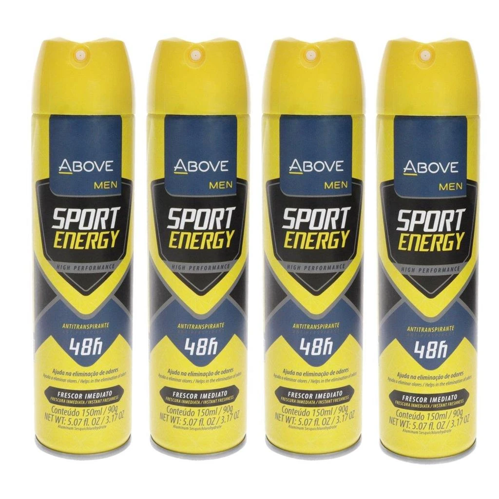 商品Above|3.17 oz 48 Hours Antiperspirant Deodorant for Men - Sport Energy - Pack of 4,价格¥228,第1张图片