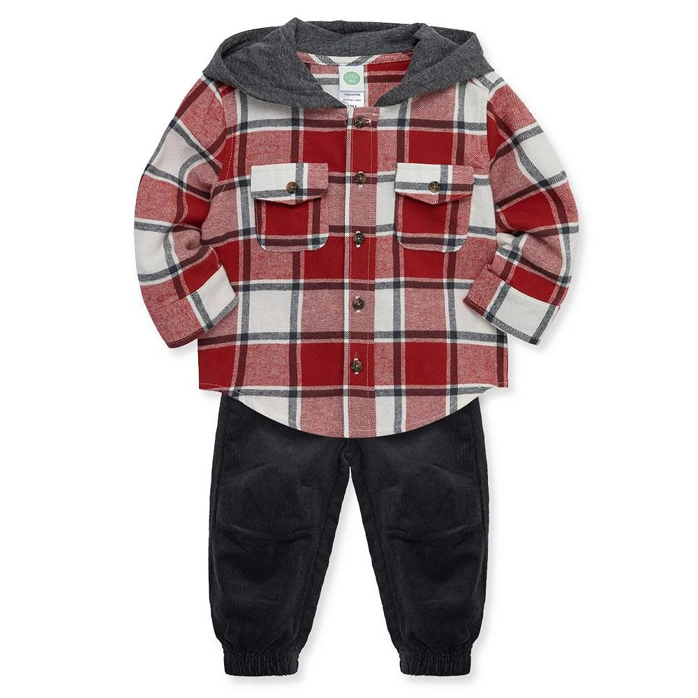 商品Little Me|Baby Boys Woven Hoodie and Pant Set,价格¥216,第4张图片详细描述