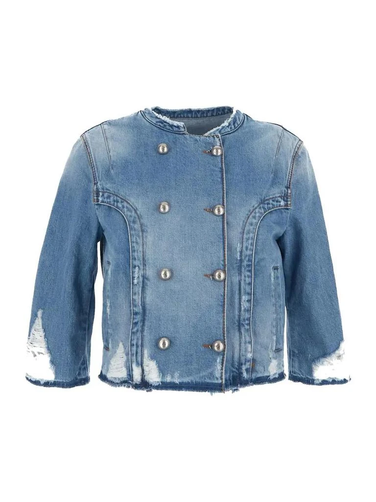 商品ERMANNO|Ermanno Scervino Double-breasted Denim Jacket,价格¥6267,第1张图片