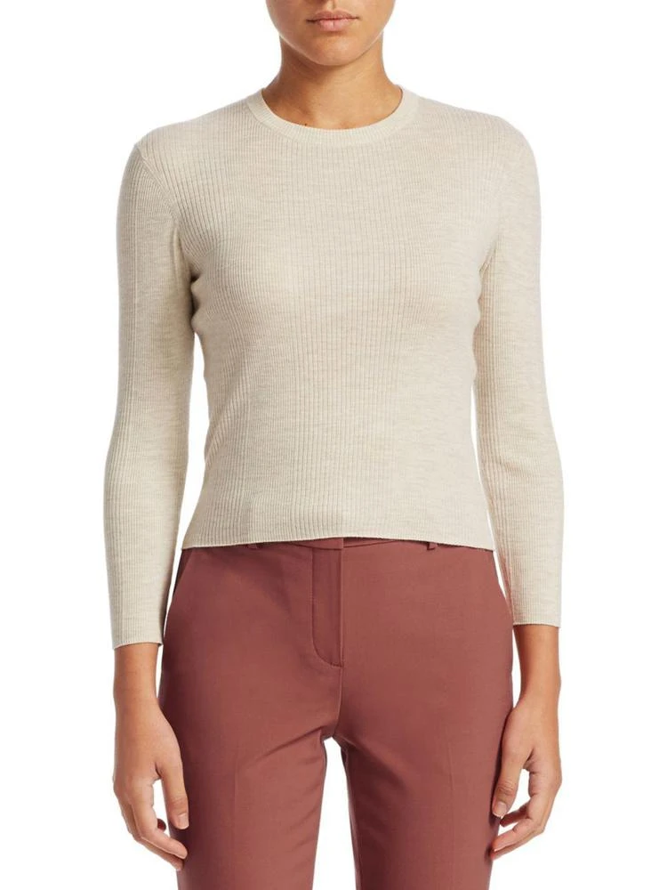 商品Theory|Refine Ribbed Wool Crewneck,价格¥891,第1张图片