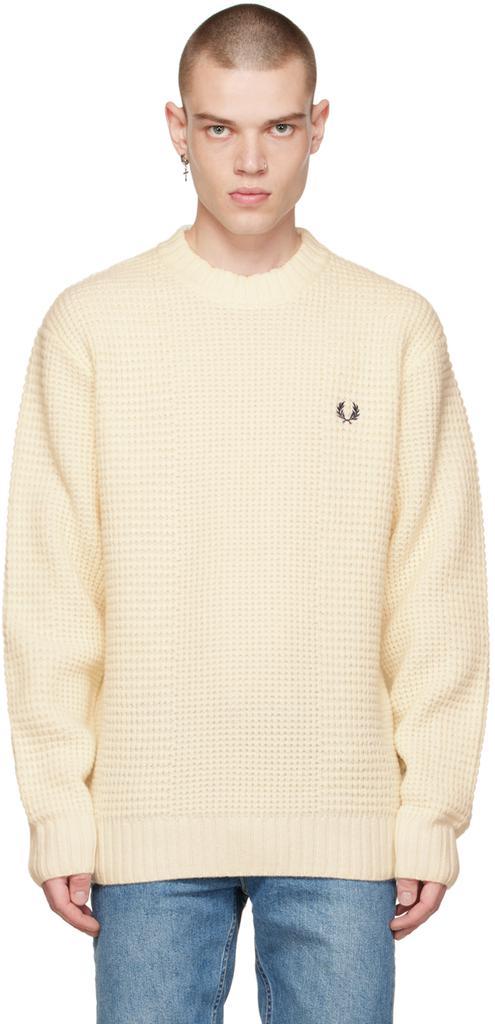 商品Fred Perry|Off-White Textured Sweater,价格¥1397,第1张图片
