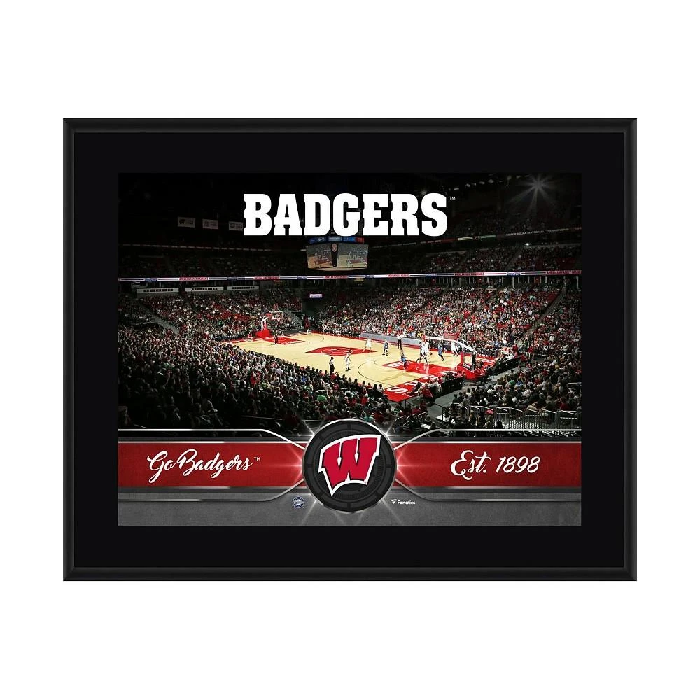 商品Fanatics Authentic|Wisconsin Badgers 10.5'' x 13'' Sublimated Basketball Plaque,价格¥226,第1张图片