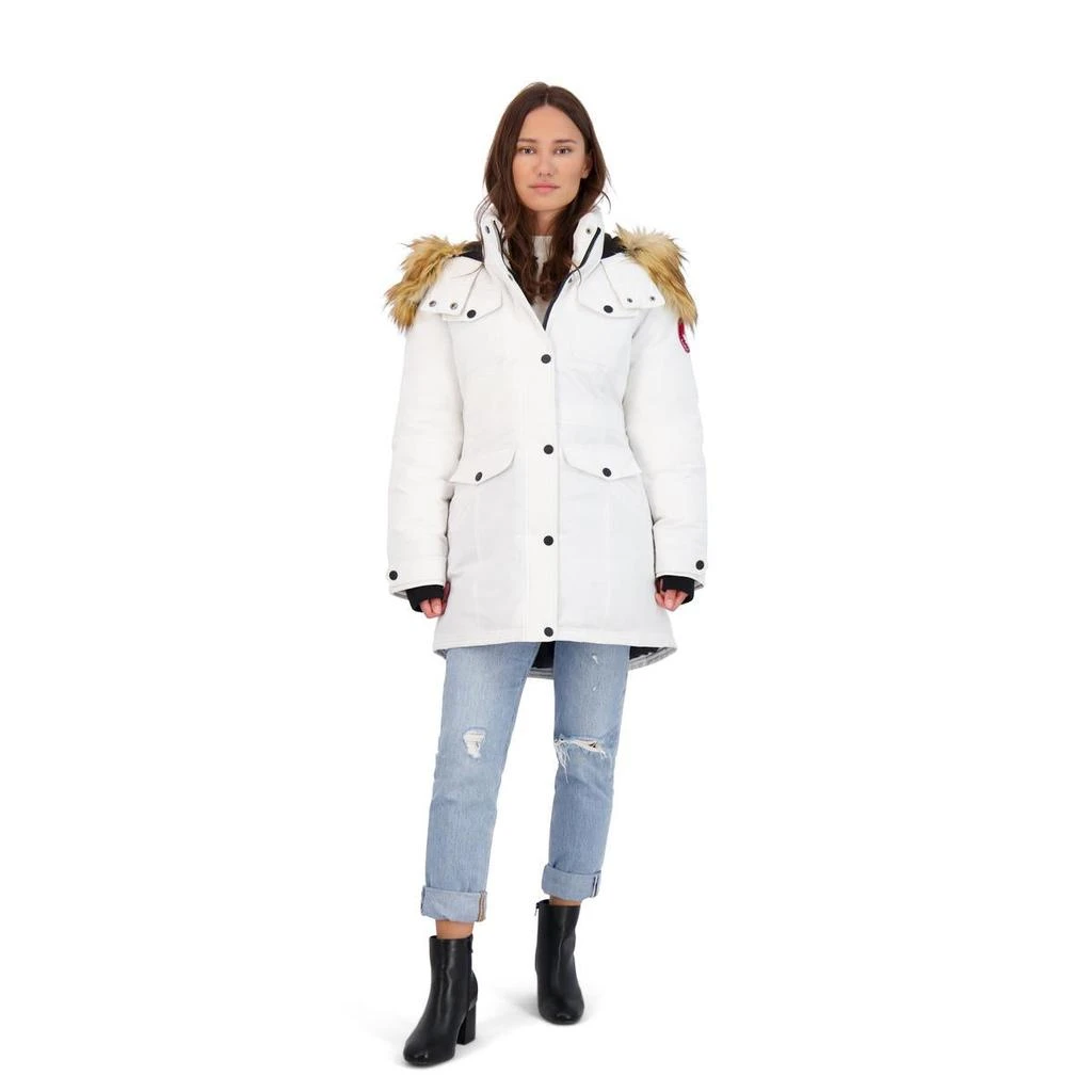 商品Canada Weather Gear|Canada Weather Gear Parka Coat for Women-Insulated Faux Fur Hooded Winter Jacket,价格¥510,第1张图片