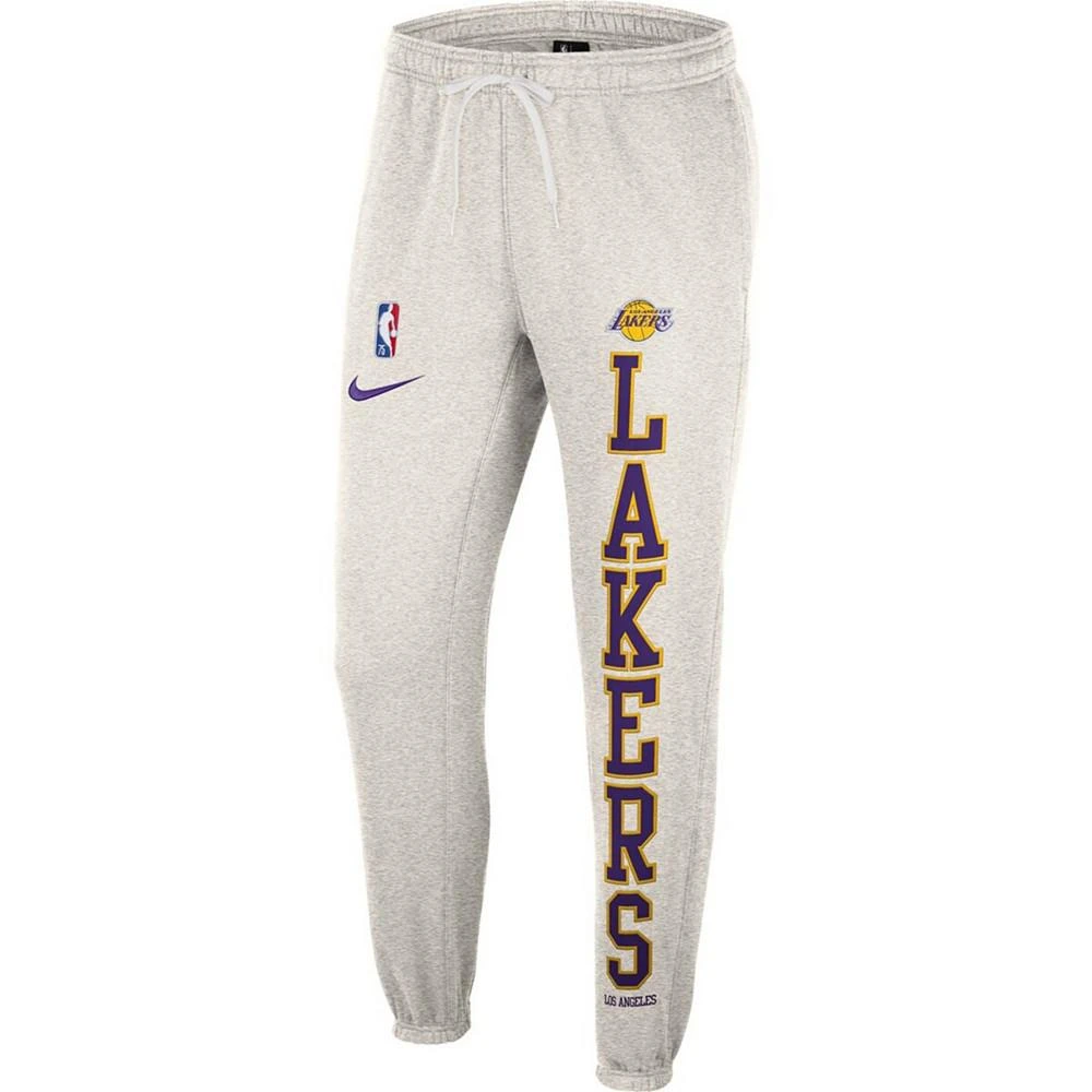 商品NIKE|Men's Oatmeal Los Angeles Lakers 75th Anniversary Courtside Fleece Pants,价格¥603,第2张图片详细描述