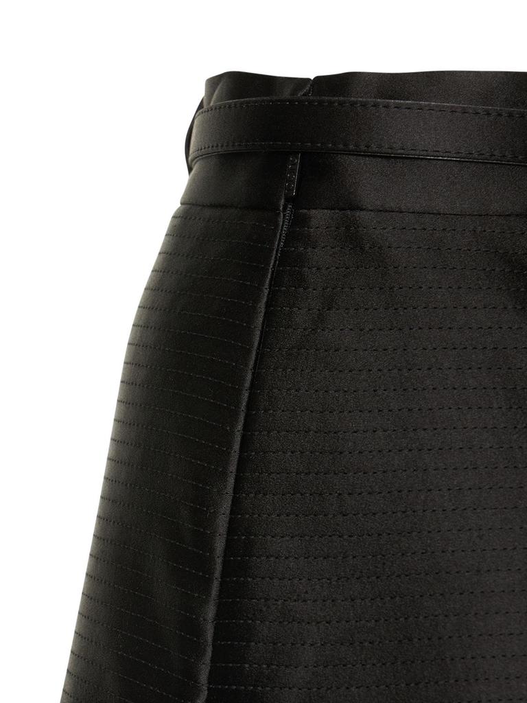 Silk Duchesse Midi Skirt W/ Belt商品第7张图片规格展示