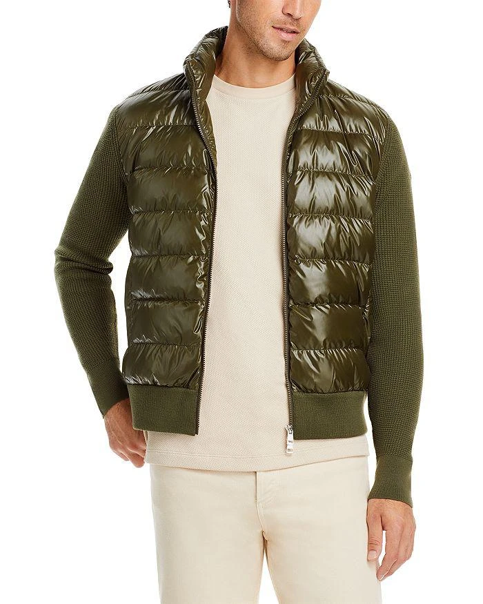 商品Moncler|Mixed Media Zip Cardigan,价格¥8966,第1张图片