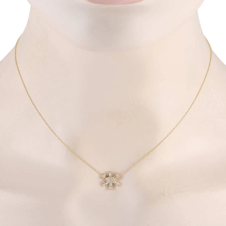 商品LB Exclusive|14K Yellow Gold 0.25ct Diamond Necklace,价格¥3030,第2张图片详细描述