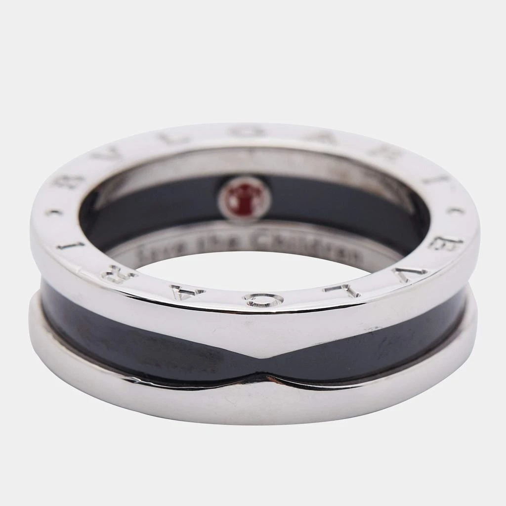 商品[二手商品] BVLGARI|Bvlgari B-zero1 Save the Children Ceramic Sterling Silver Band Ring Size 57,价格¥3873,第2张图片详细描述