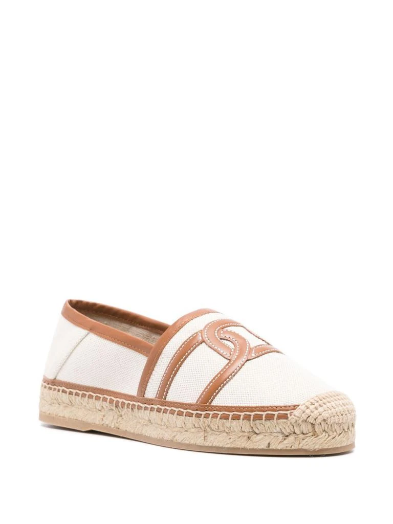 商品Tod's|TOD'S - Canvas And Leather Espadrilles,价格¥2857,第4张图片详细描述