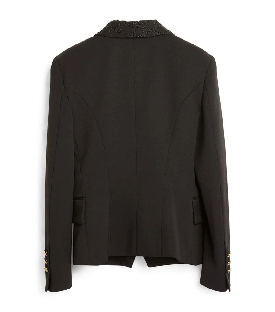 商品Balmain|Wool Logo Collar Blazer (10-14 Years),价格¥7247,第2张图片详细描述