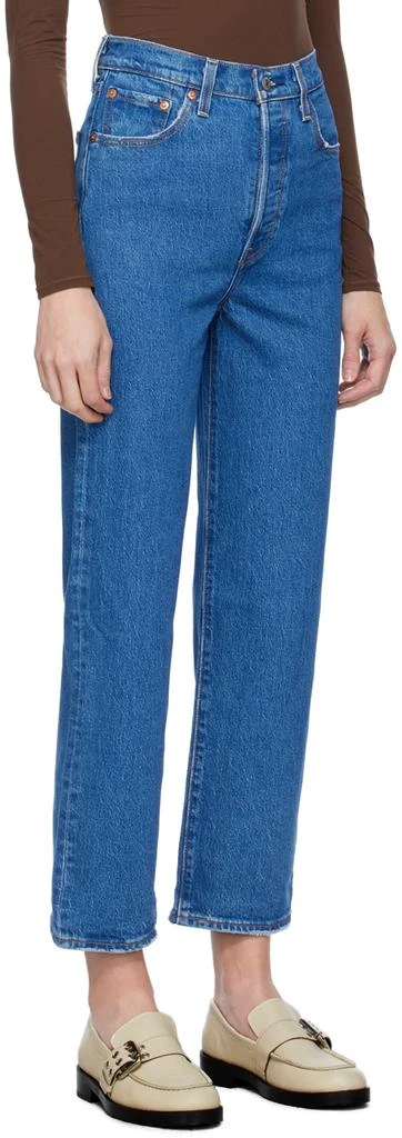 商品Levi's|Blue Ribcage Straight Ankle Jeans,价格¥369,第2张图片详细描述