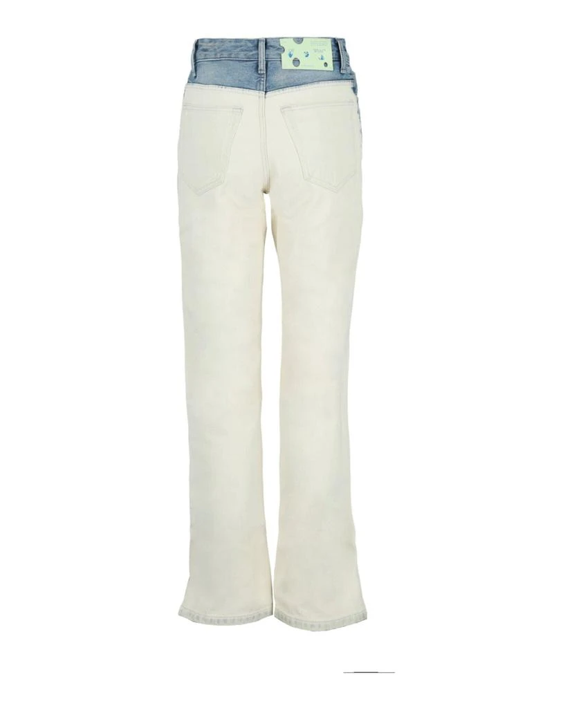 商品Off-White|Degrade' Split Hem Straight Leg Jeans,价格¥2459,第3张图片详细描述