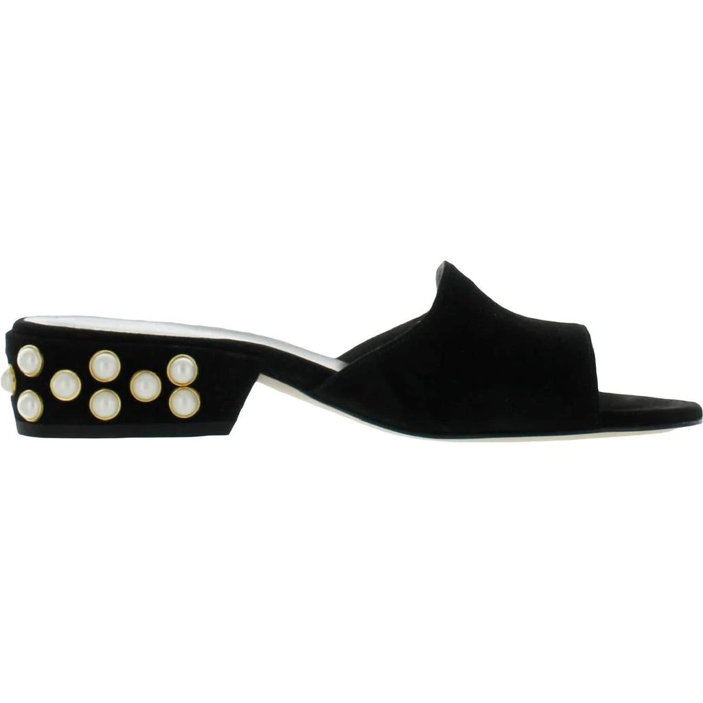 商品Stuart Weitzman|Stuart Weitzman Womens Slidepearl Suede Comfort Insole Block Heel,价格¥518,第2张图片详细描述
