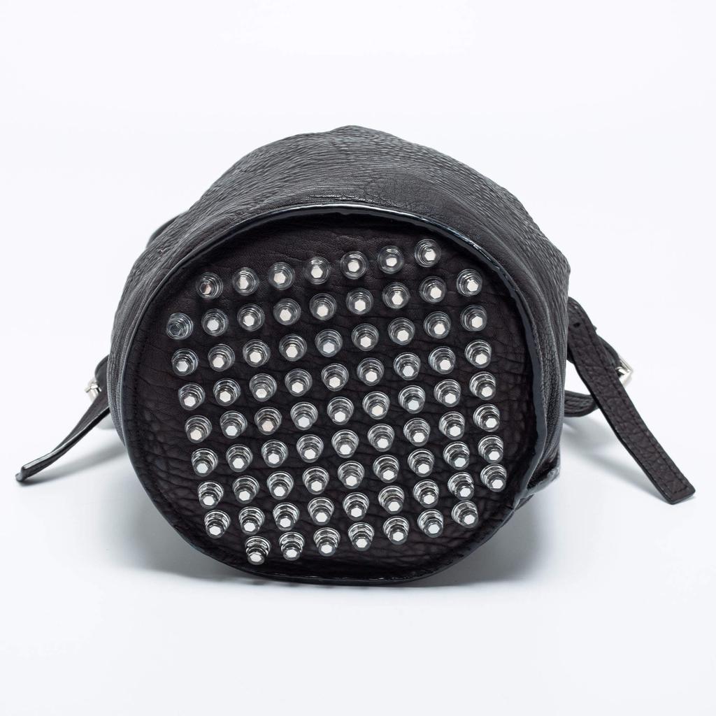 Alexander Wang Black Textured Leather Diego Bucket Bag商品第6张图片规格展示