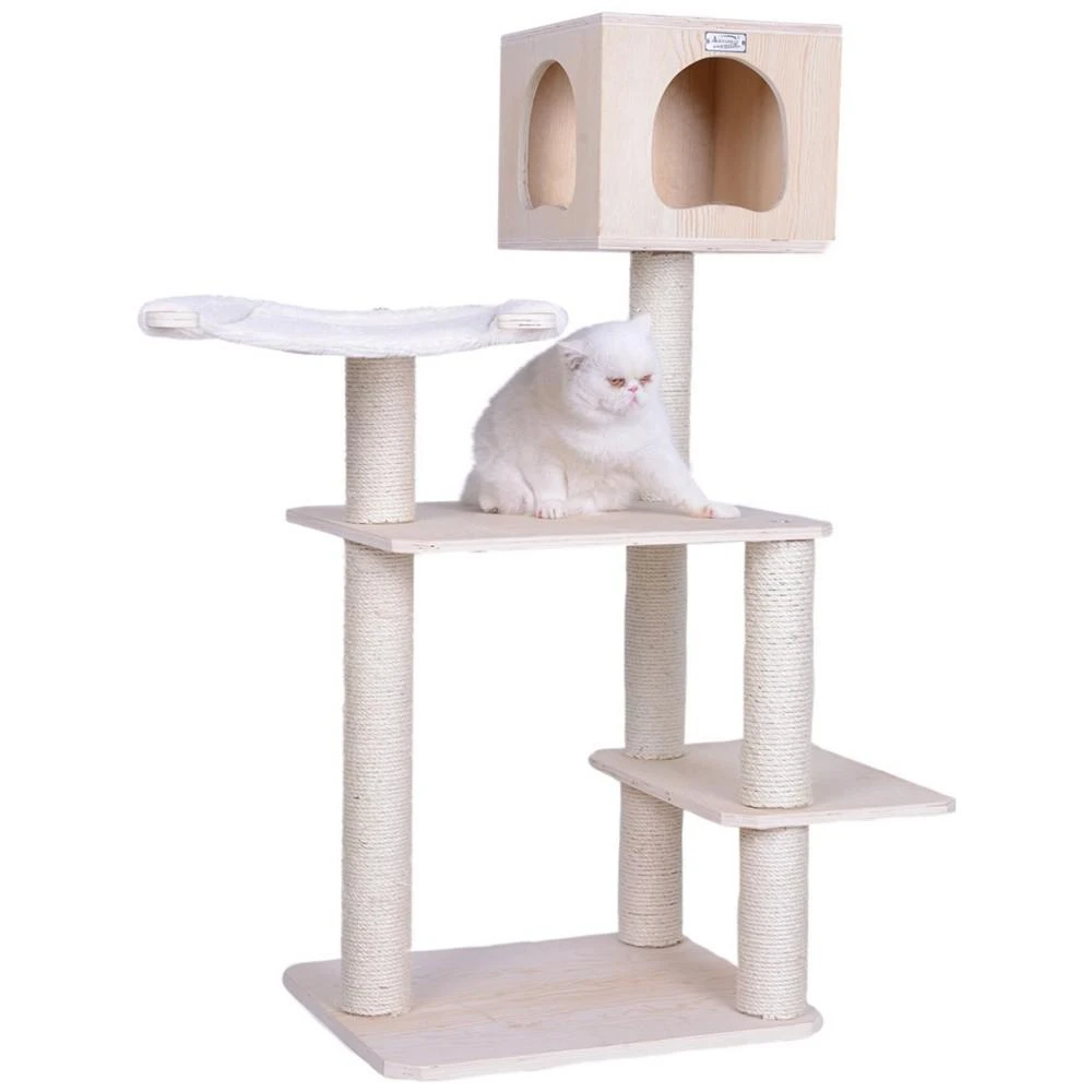 商品Macy's|50" Real Wood Premium Scots Pine, Solid Wood Cat Tree,价格¥2015,第1张图片