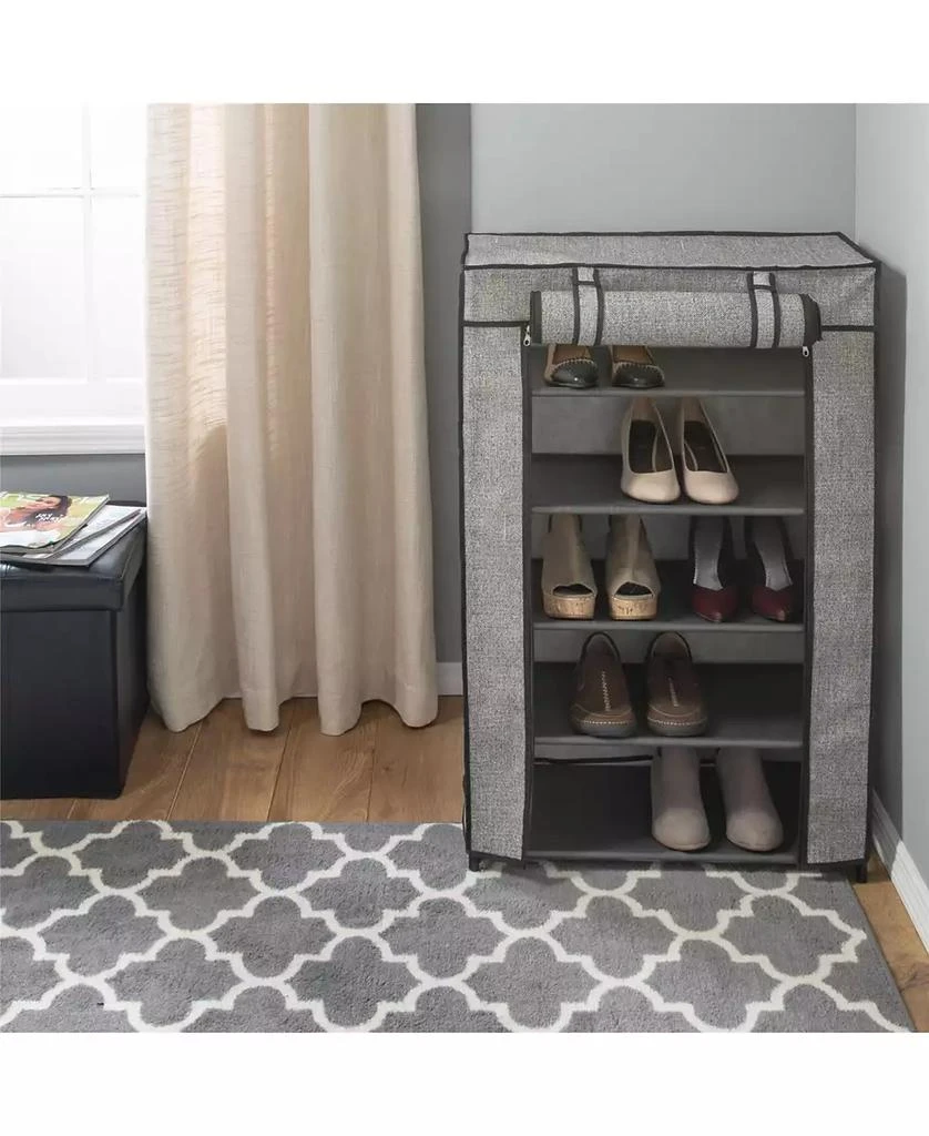 商品Simplify|5 Tier Shoe Organizer with Cover,价格¥297,第3张图片详细描述