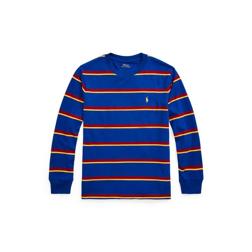 商品Ralph Lauren|Big Boys Striped Long Sleeve T-shirt,价格¥231,第1张图片
