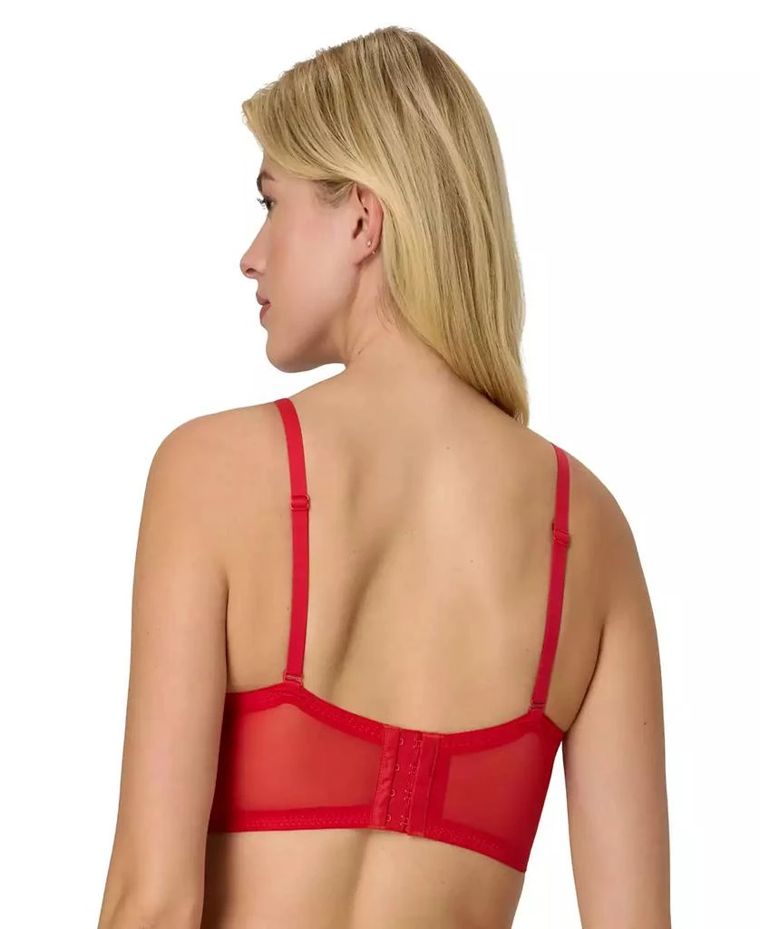 商品Maidenform|Women's Pure Comfort Lace & Mesh Longline Wireless Bralette DM1188,价格¥149,第3张图片详细描述