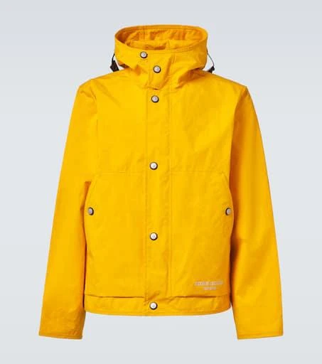 商品Stone Island|Logo层压棉质府绸雨衣,价格¥8098,第1张图片