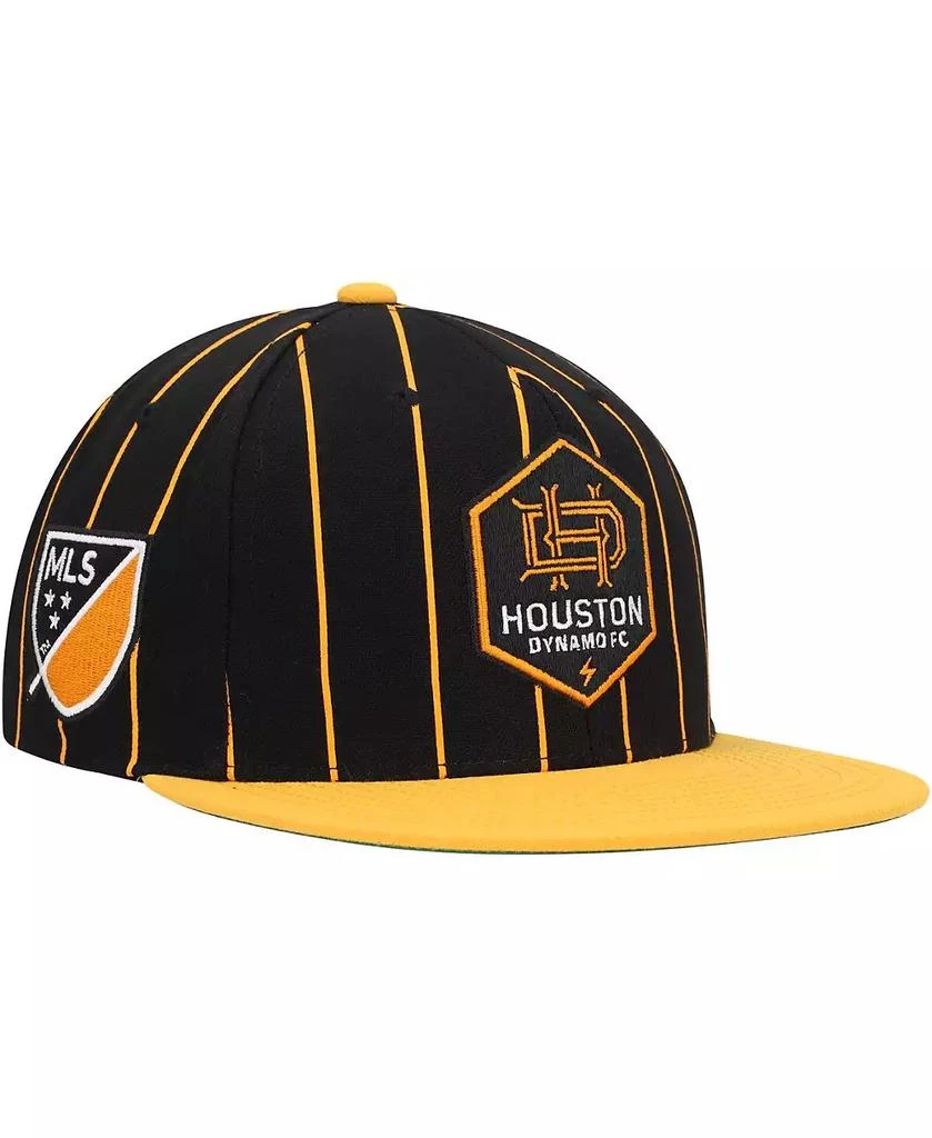 商品Mitchell & Ness|Men's Black Houston Dynamo FC Team Pin Snapback Hat,价格¥278,第1张图片