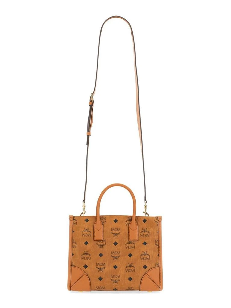 商品MCM|MCM All-Over Logo Printed Small Tote Bag,价格¥3832,第4张图片详细描述