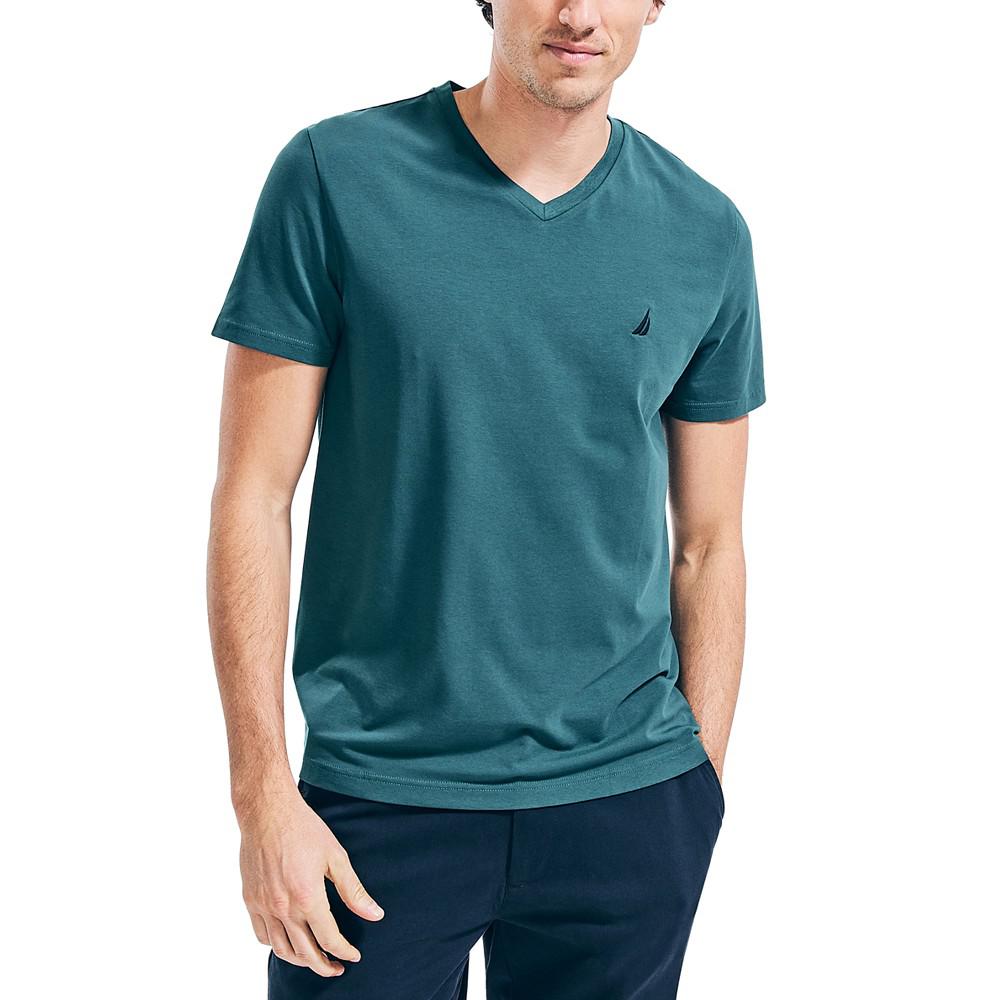 Men's J-Class Logo Classic-Fit Cotton V-Neck T-Shirt商品第1张图片规格展示