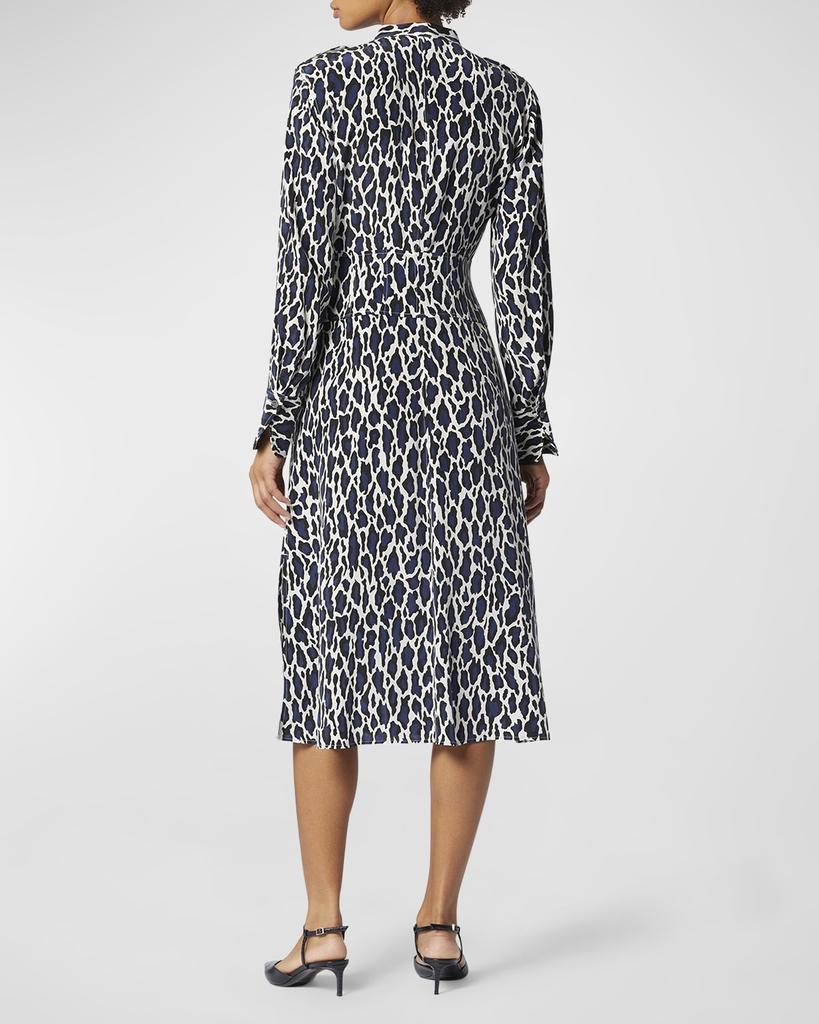 商品Equipment|Thea Animal-Print Button-Down Midi Dress,价格¥3937,第6张图片详细描述