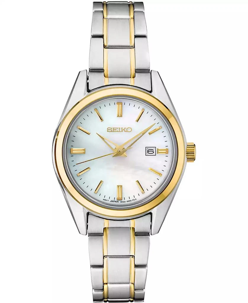 商品Seiko|Women's Essentials Two-Tone Stainless Steel Bracelet Watch 29.8mm,价格¥1358,第1张图片