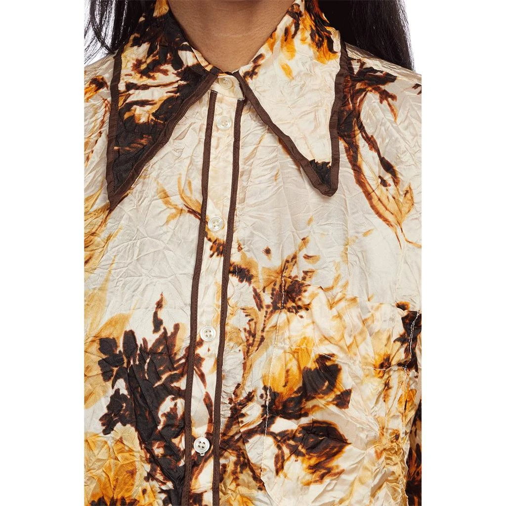 商品Kwaidan Editions|Crumpled Fluid Satin Pajama Blouse,价格¥1455,第3张图片详细描述
