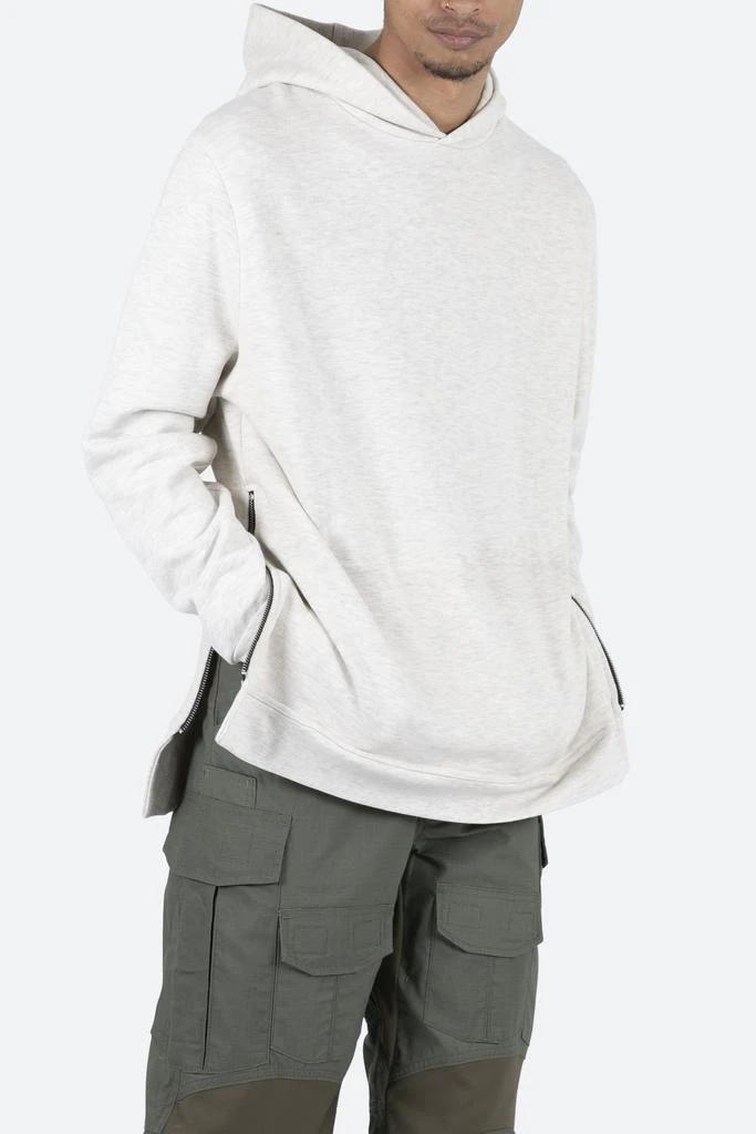 商品MNML|Side Zip Hoodie - Grey,价格¥167,第2张图片详细描述