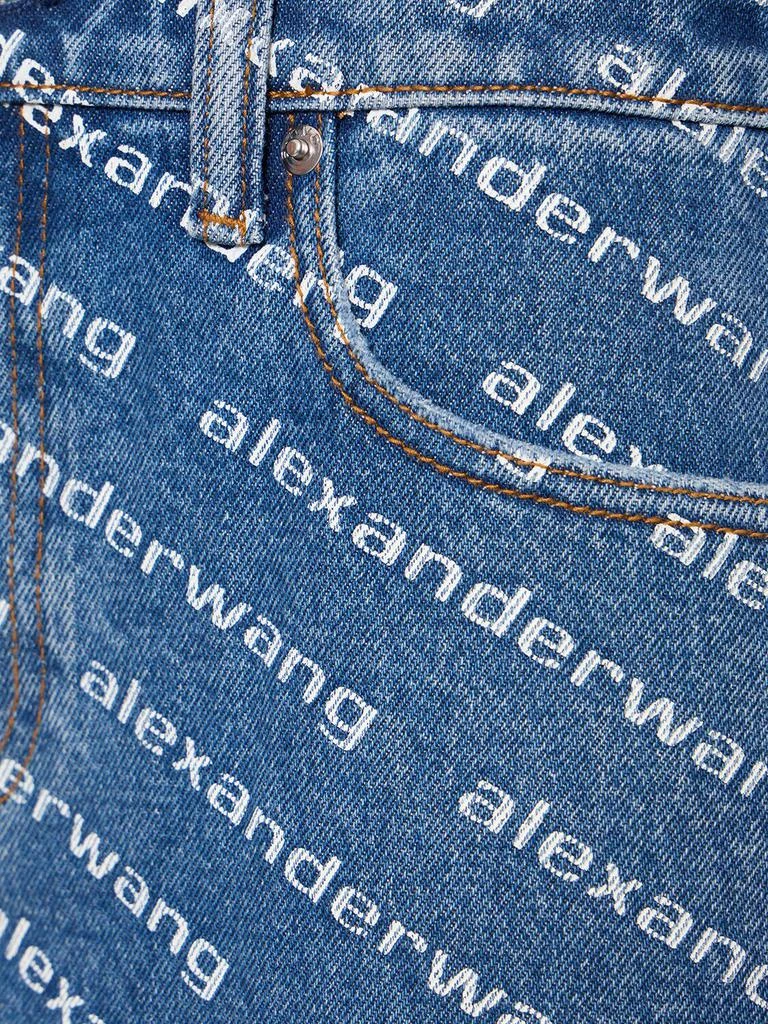 商品Alexander Wang|Bite Logo Cotton Denim Shorts,价格¥2063,第1张图片