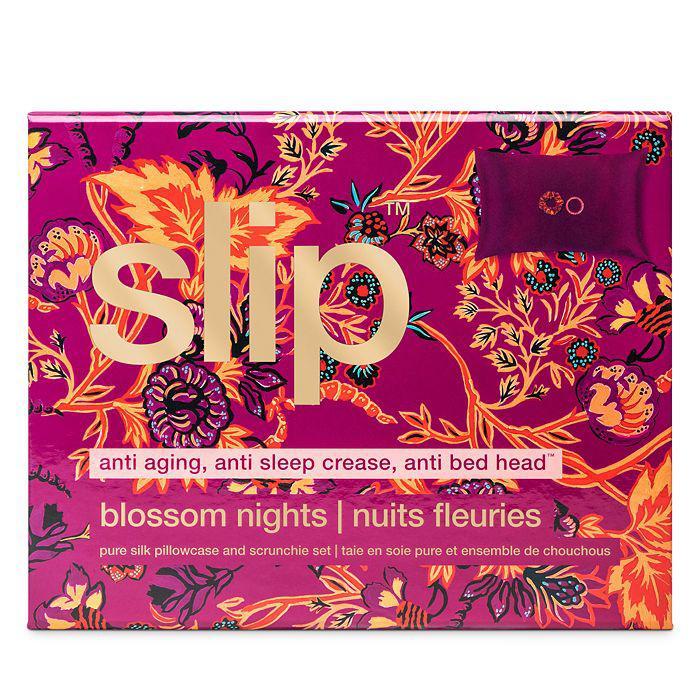 商品Slip|Blossom Nights Pure Silk Pillowcase and Scrunchies Gift Set,价格¥639,第4张图片详细描述