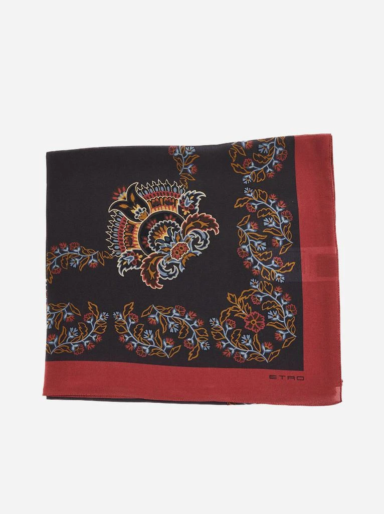 商品ETRO|Print silk poncho top,价格¥3826,第1张图片
