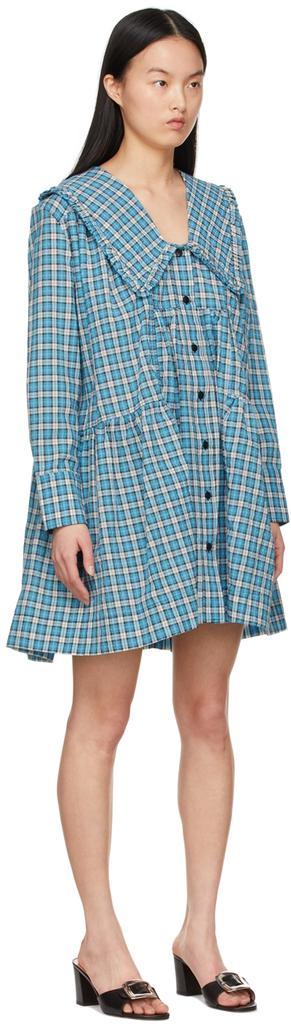 商品Ganni|蓝色有机棉连衣裙,价格¥1813,第4张图片详细描述