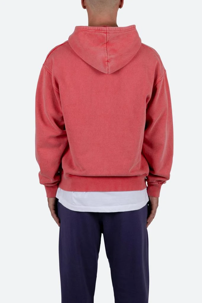 商品MNML|Open Neck Hoodie - Vintage Red,价格¥319,第4张图片详细描述