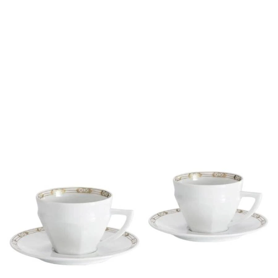 商品Baccarat|Talleyrand Tea Cups and Saucers - Set of 2,价格¥3548,第1张图片
