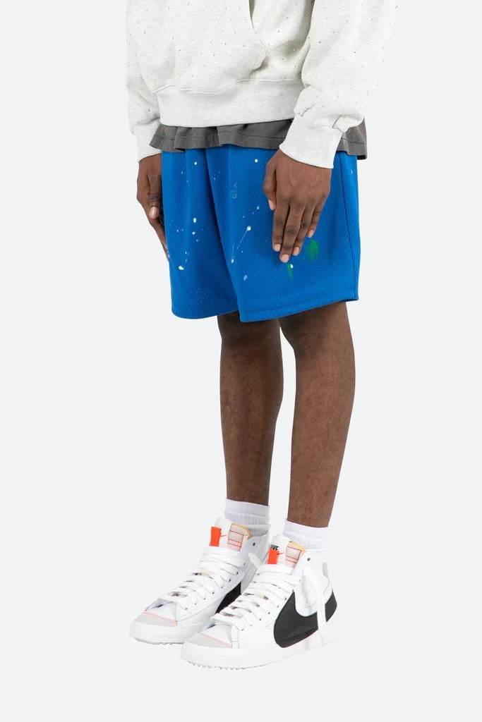 商品MNML|Painter Mesh Shorts - Blue,价格¥136,第3张图片详细描述