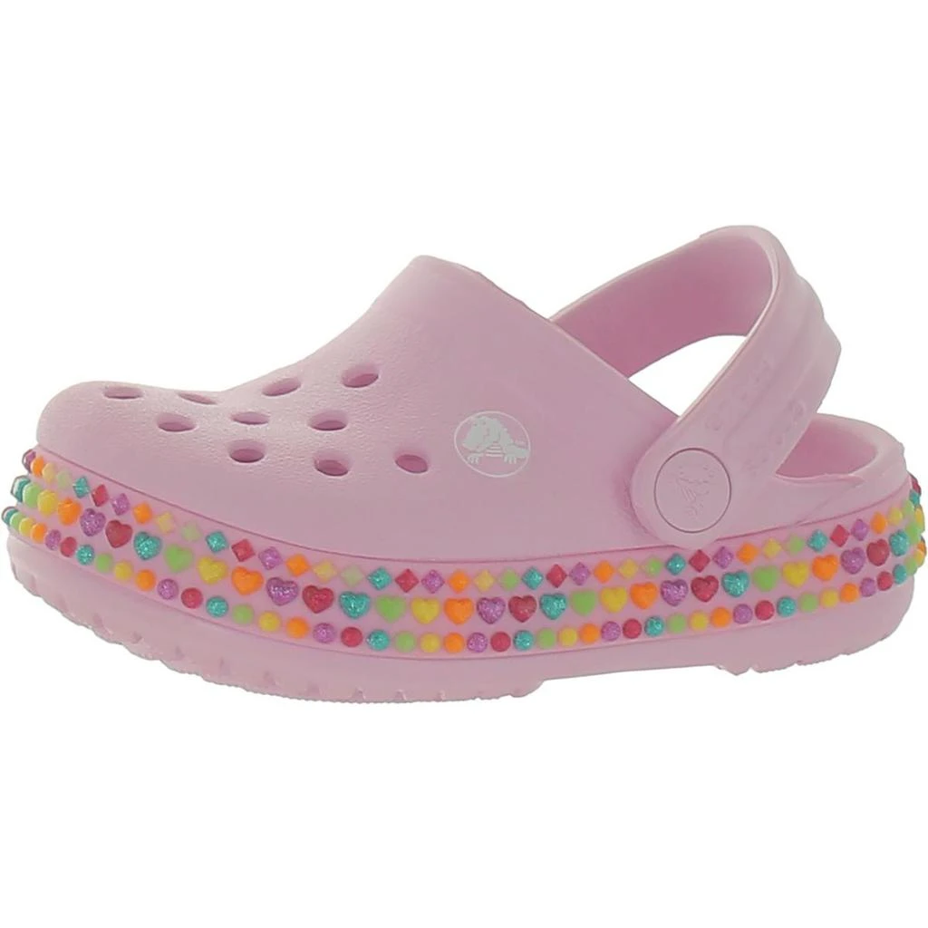 商品Crocs|Crocs Girls CROCBAND GEM BAND Toddler Slip On Sport Sandals,价格¥130,第1张图片