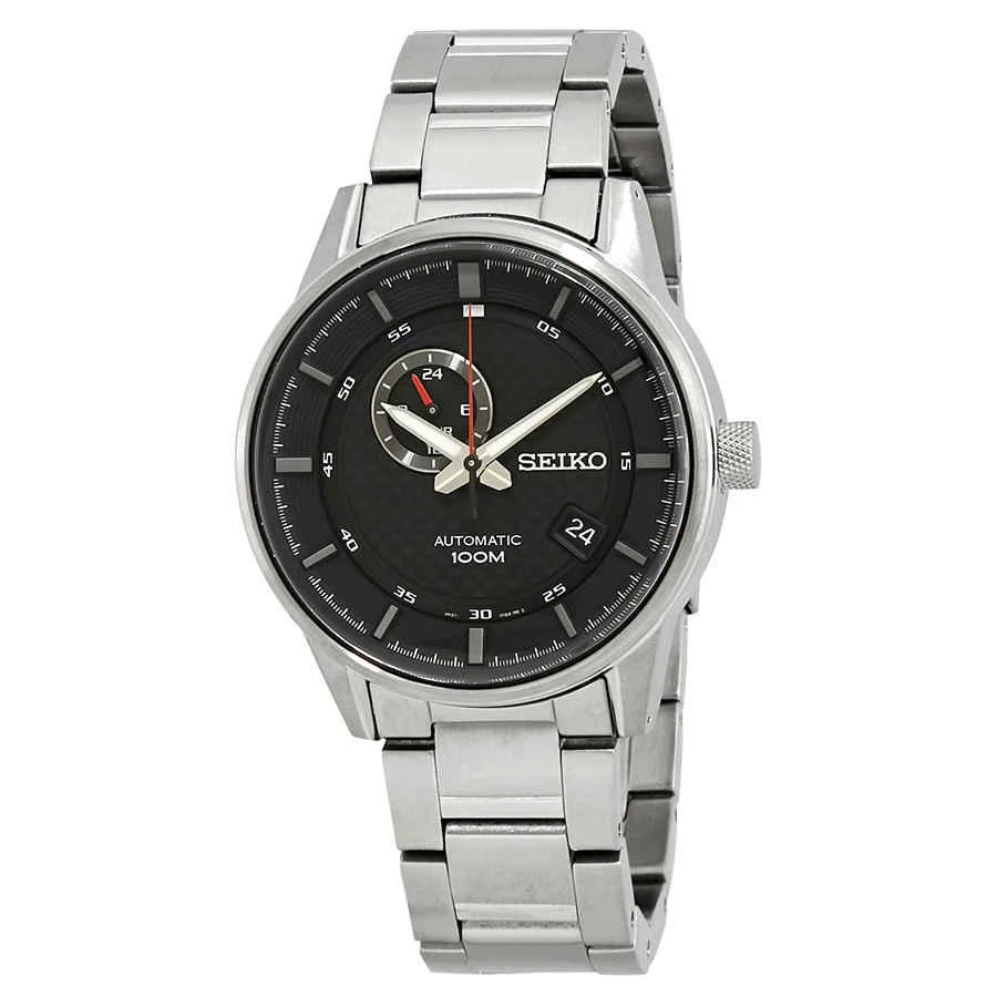 商品Seiko|Seiko Neo Sports Automatic Black Dial Mens Watch SSA381K1,价格¥1326,第1张图片