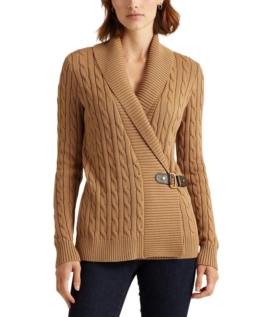 商品Ralph Lauren|Buckled Cotton Sweater,价格¥655,第1张图片