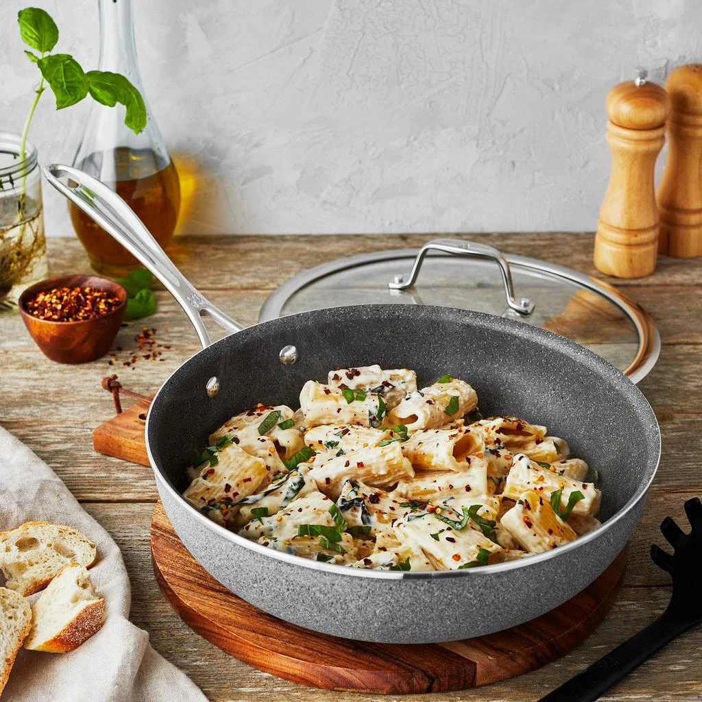 商品Henckels|Henckels Capri Granitium 11-inch Aluminum Nonstick Perfect Pan with Lid,价格¥787,第4张图片详细描述
